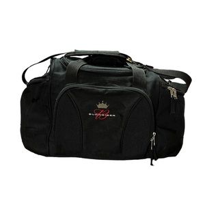 Vintage Budweiser Bud King of Beers Duffel Bag Black Gym Tote 22 x 14x 9"